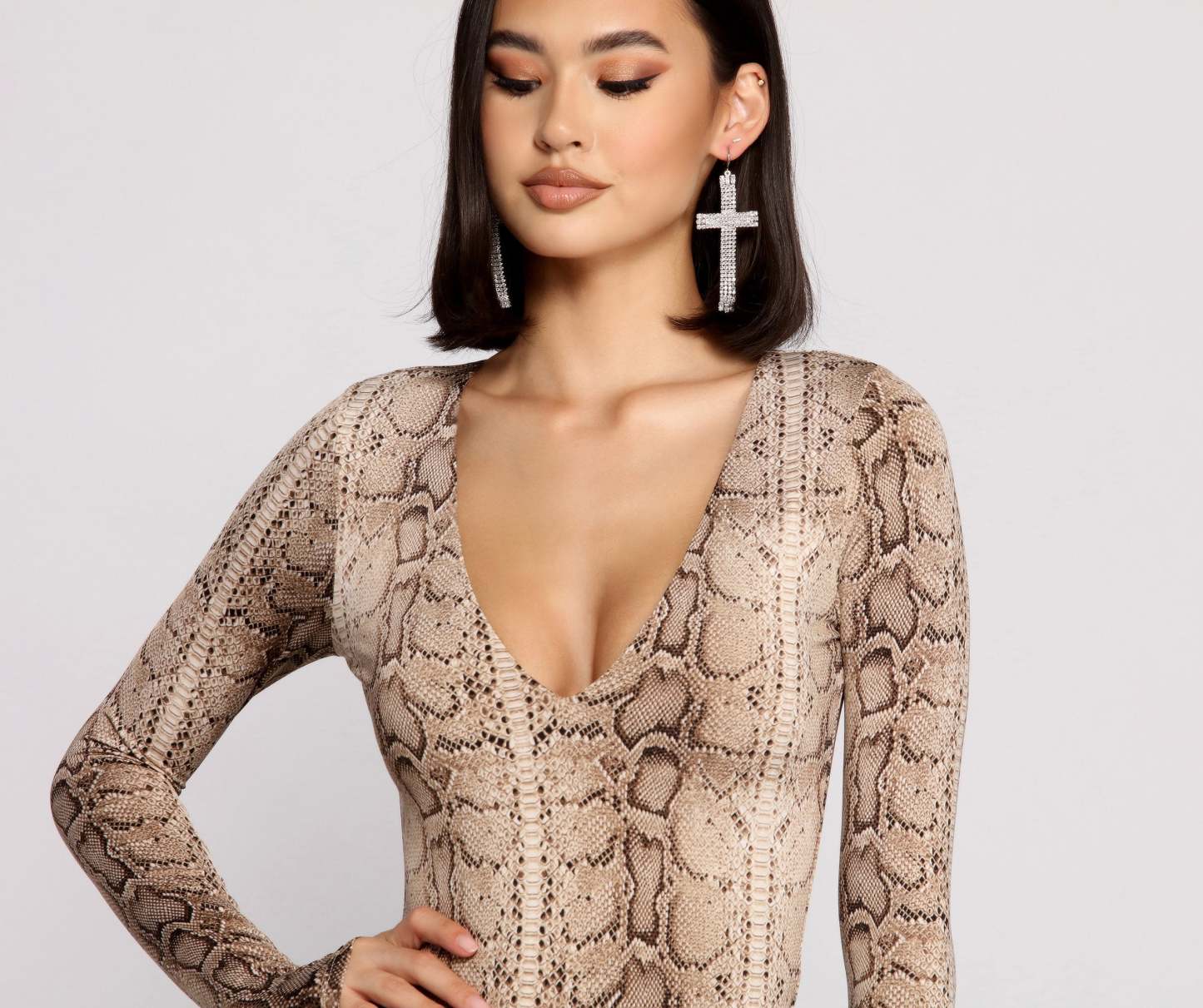 Instincts Unleashed Long Sleeve Bodysuit - Lady Occasions