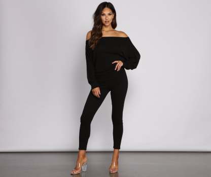 Strike A Pose Dolman Sleeve Knit Top - Lady Occasions