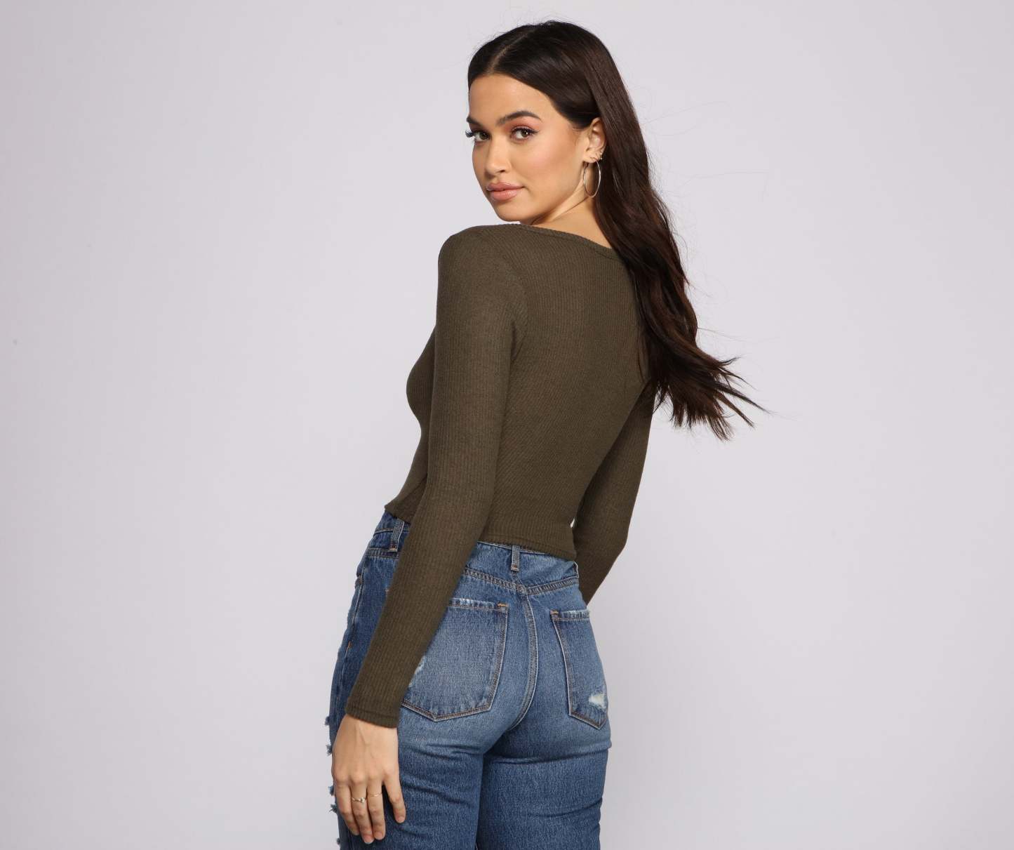 Must-Have Ribbed Knit Crop Top - Lady Occasions