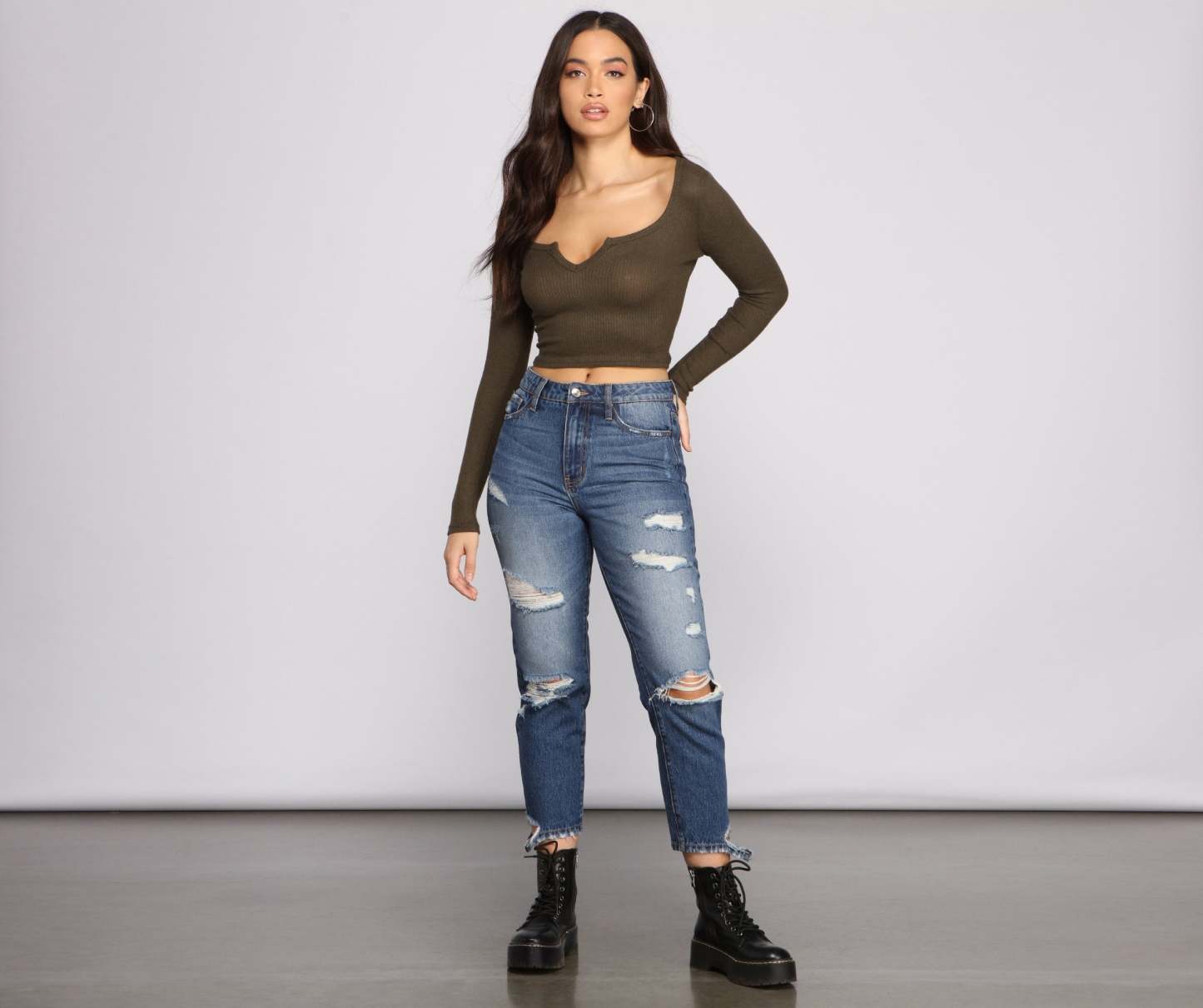 Must-Have Ribbed Knit Crop Top - Lady Occasions
