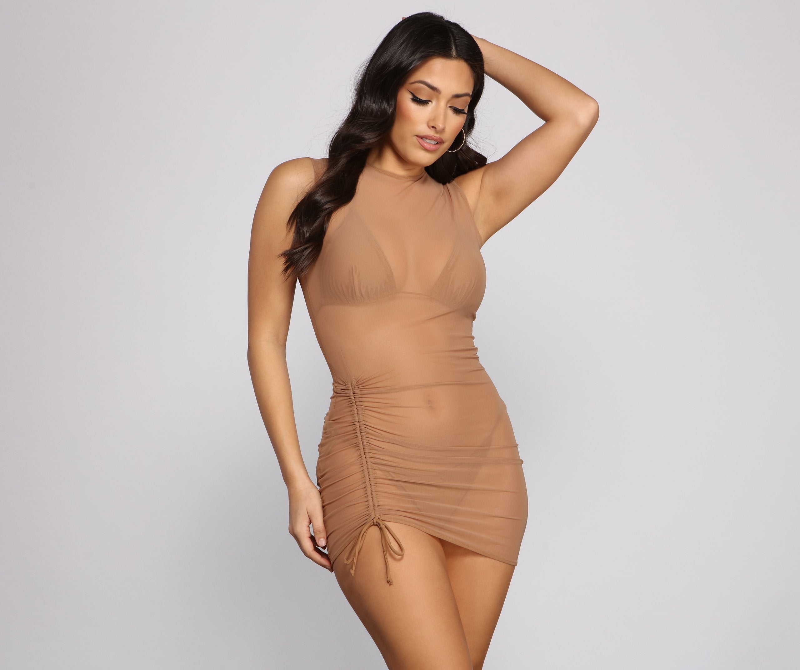 Drawn To You Mesh Cover Up - Lady Occasions
