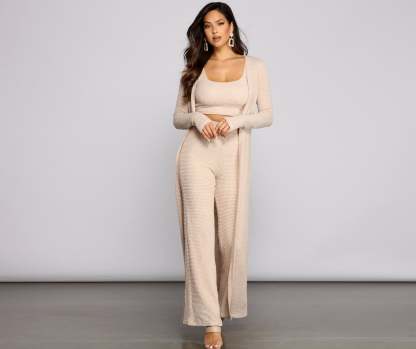 Trendy Textures Sleeveless Knit Tank - Lady Occasions