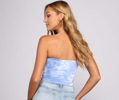 Totally Retro Brushed Knit Tube Top - Lady Occasions