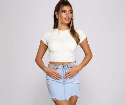 Not What It Seams Knit Top - Lady Occasions