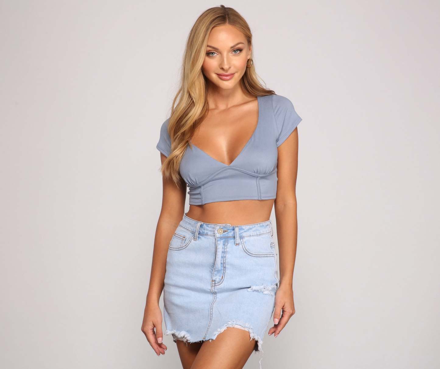 Keeping Knit Chic Ribbed Knit Crop Top - Lady Occasions