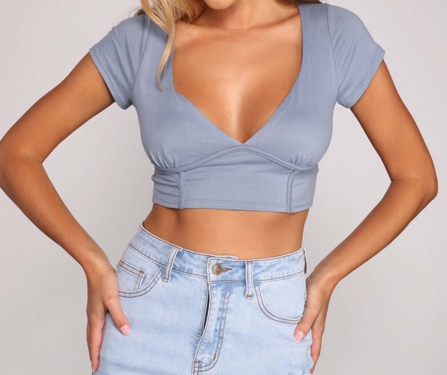 Keeping Knit Chic Ribbed Knit Crop Top - Lady Occasions