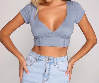 Keeping Knit Chic Ribbed Knit Crop Top - Lady Occasions