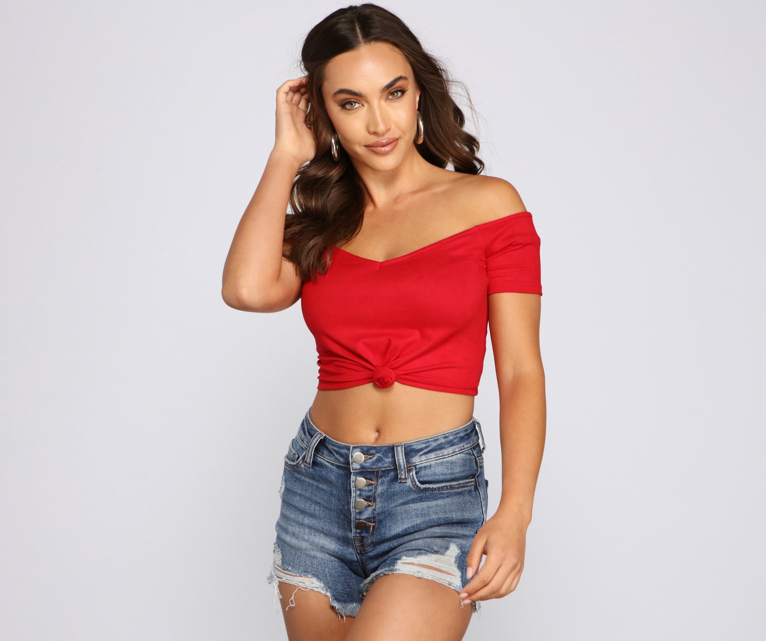 Sweet And Simple Crop Top - Lady Occasions