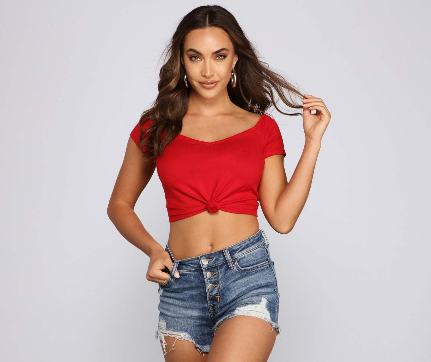 Sweet And Simple Crop Top - Lady Occasions