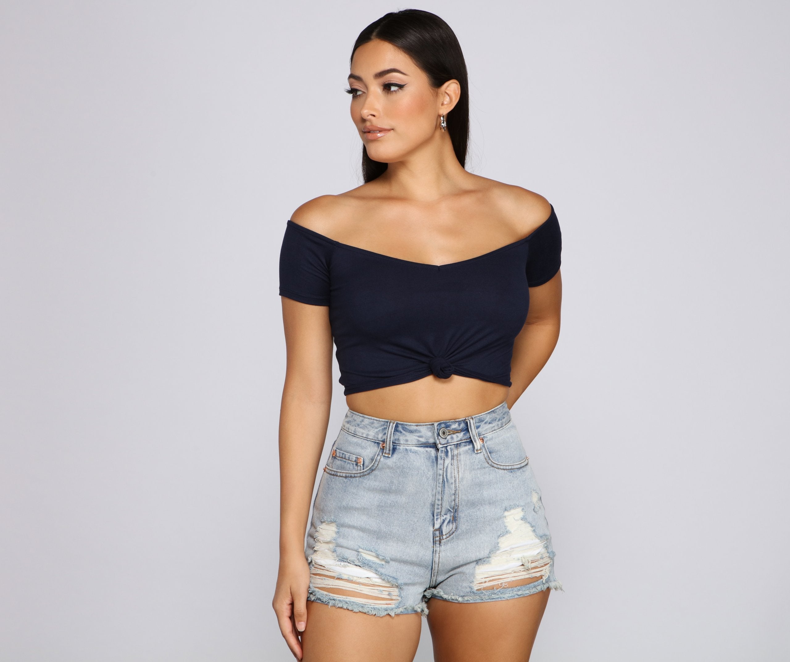 Sweet And Simple Crop Top - Lady Occasions