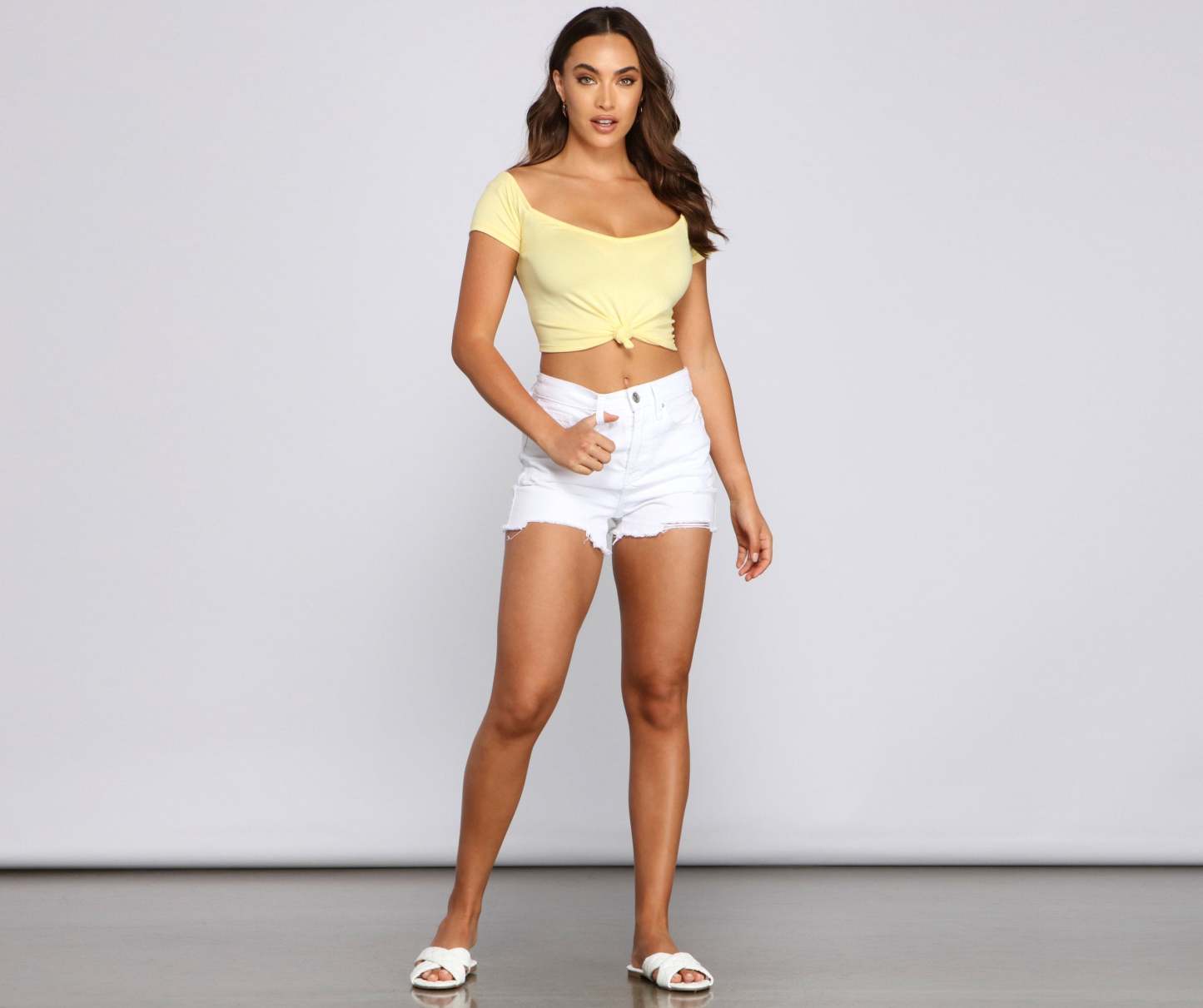 Sweet And Simple Crop Top - Lady Occasions