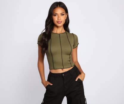 Not What It Seams Knit Top - Lady Occasions