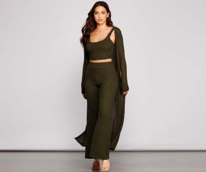 Trendy Textures Sleeveless Knit Tank - Lady Occasions