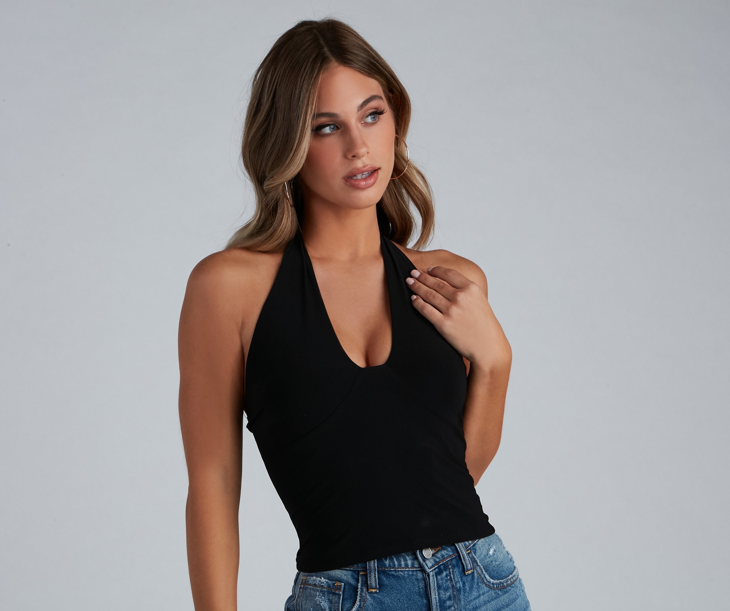 Key To Glam Halter Top - Lady Occasions