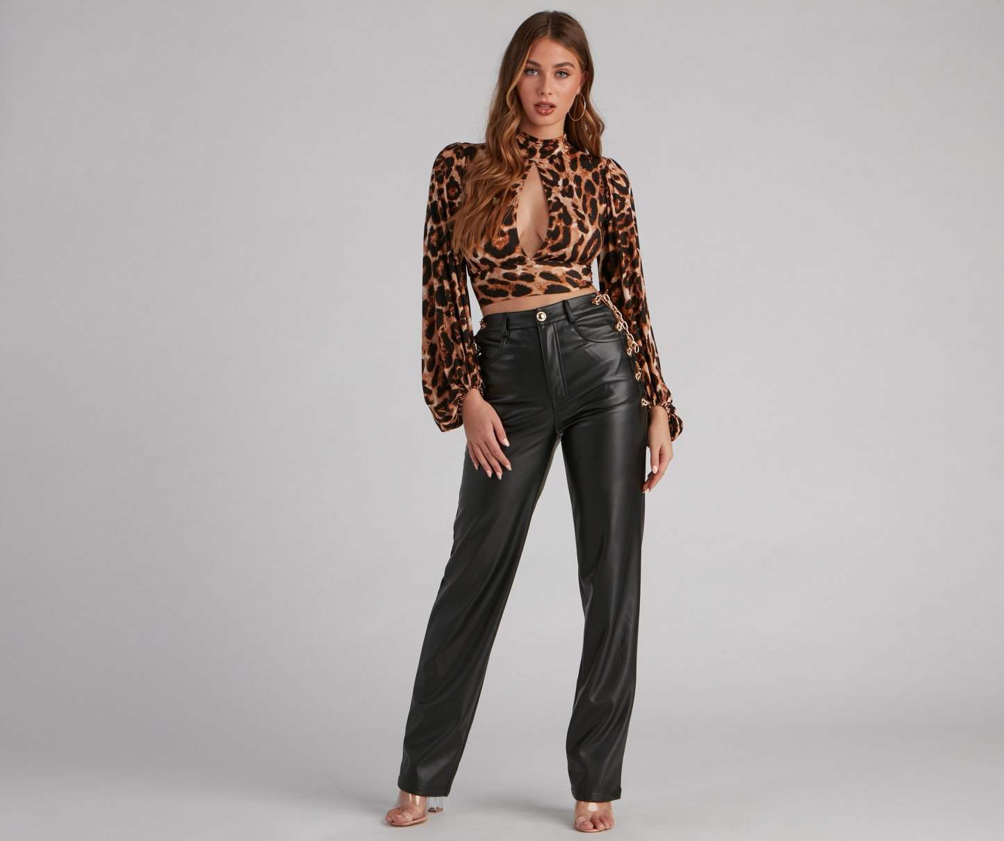 On The Prowl Leopard Keyhole Top - Lady Occasions