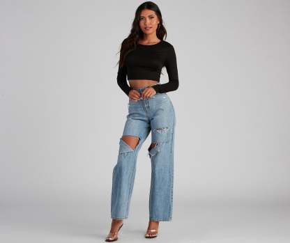 The Basic Crew Knit Top - Lady Occasions