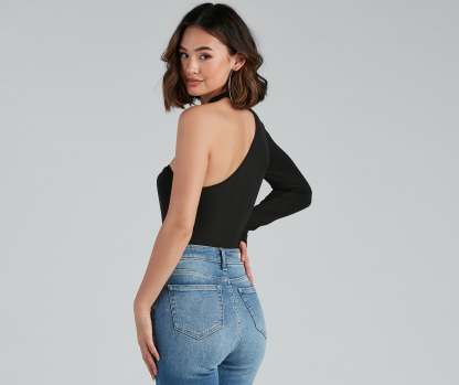 Sultry Cutouts Fitted Bodysuit - Lady Occasions