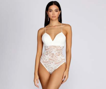 Sweet As Lace Bodysuit - Lady Occasions