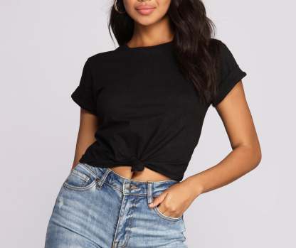 Knot About That Cuffed Top - Lady Occasions