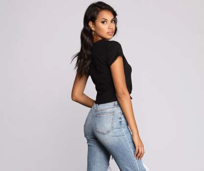 Knot About That Cuffed Top - Lady Occasions