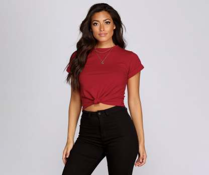 Knot About That Cuffed Top - Lady Occasions