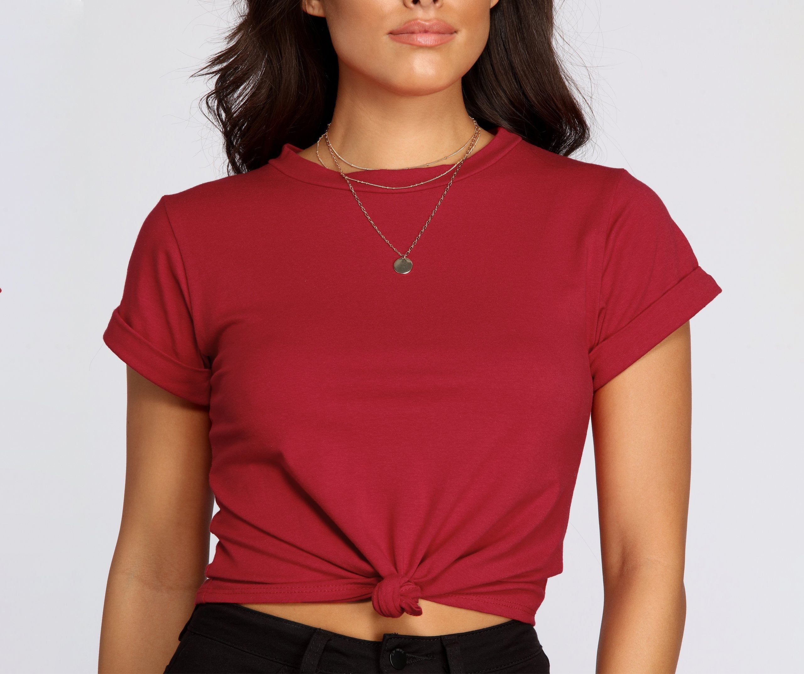 Knot About That Cuffed Top - Lady Occasions