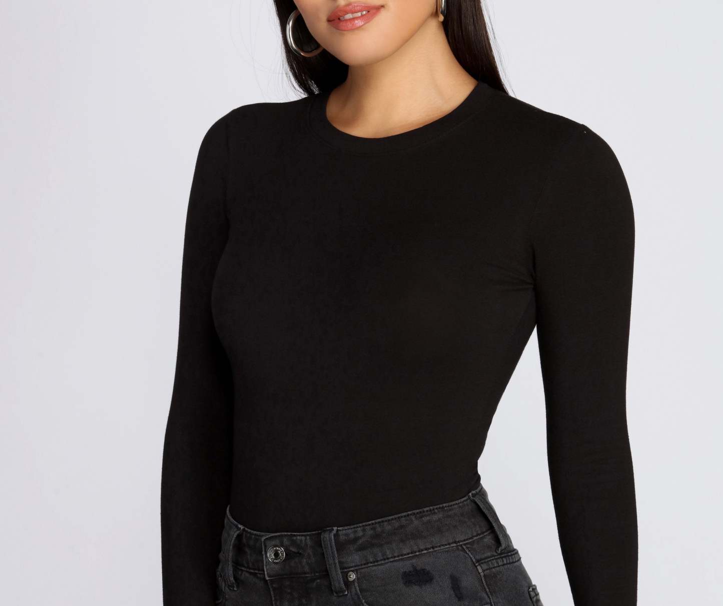 Not Your Basic Long Sleeve Bodysuit - Lady Occasions