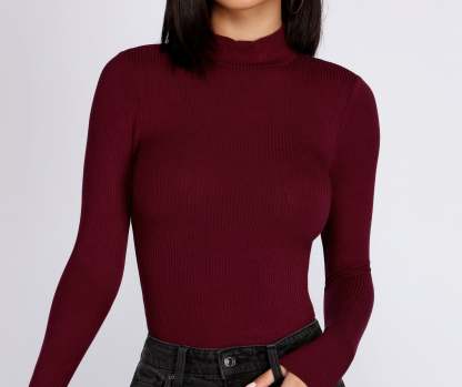 Make It Basic Ribbed Bodysuit - Lady Occasions