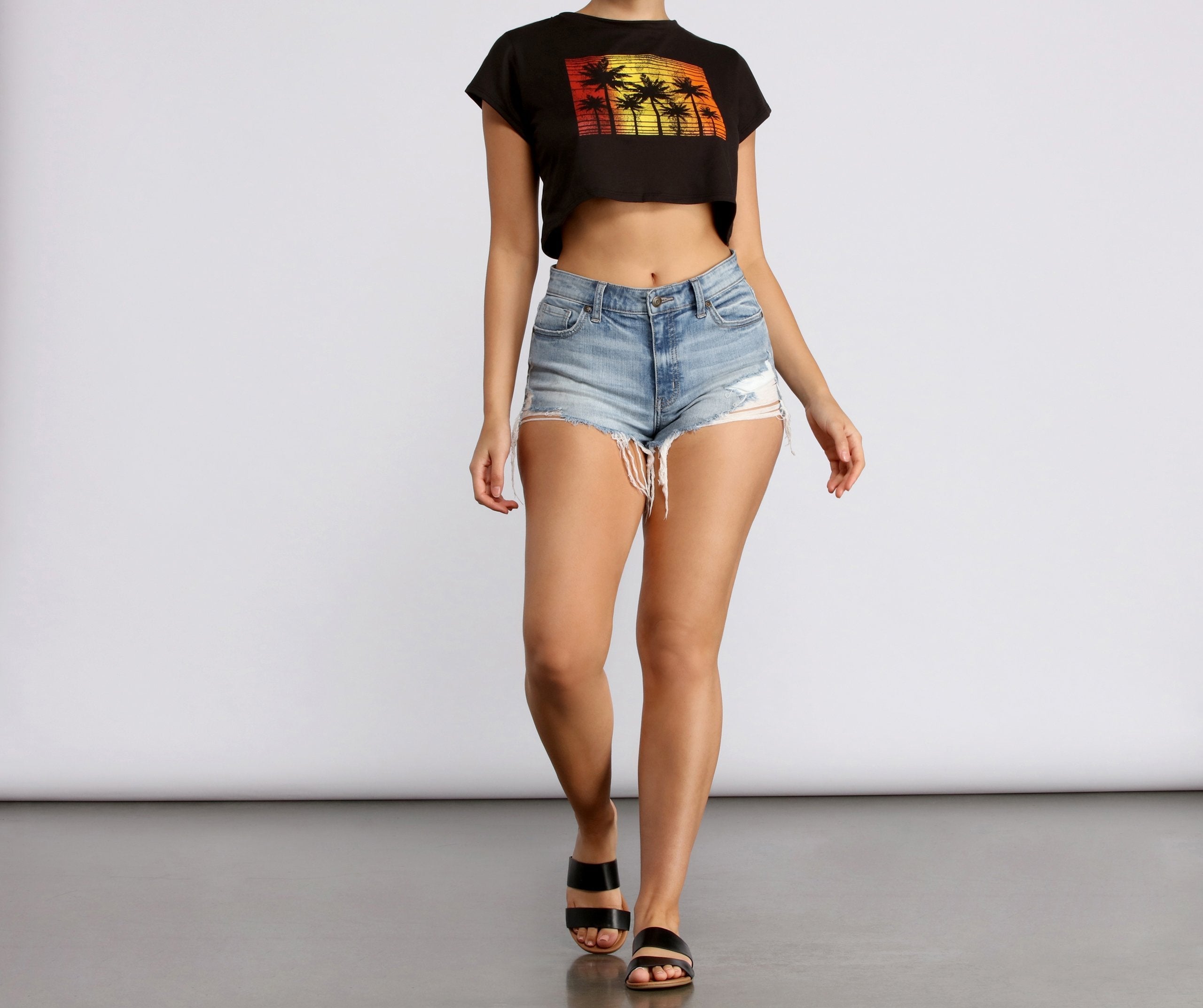 Watch the Sunset Crop Top - Lady Occasions