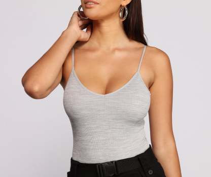 Basic Vibes Seamless Bodysuit - Lady Occasions