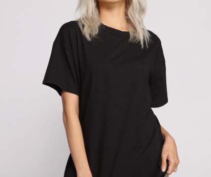 Essential Casual Oversize Basic Tee Shirt - Lady Occasions