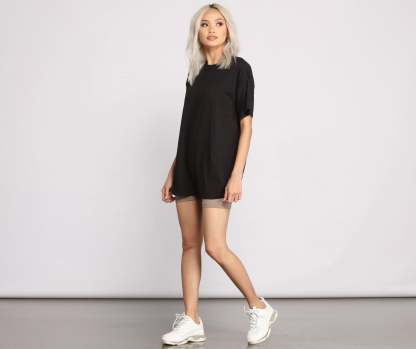 Essential Casual Oversize Basic Tee Shirt - Lady Occasions