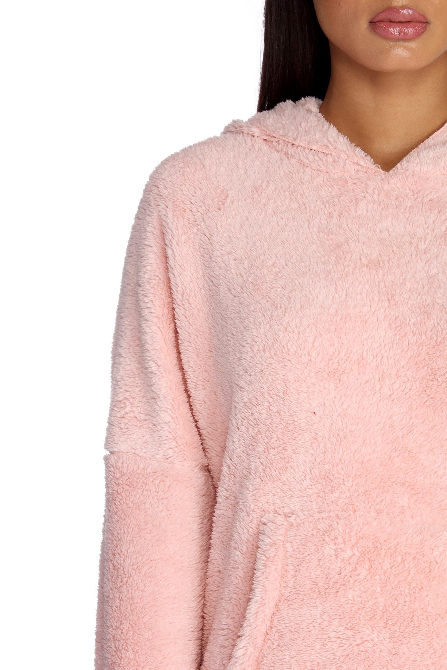 Comfy Cozy Plush Hoodie - Lady Occasions