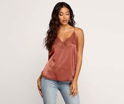 Stunning In Lace Cami Top - Lady Occasions