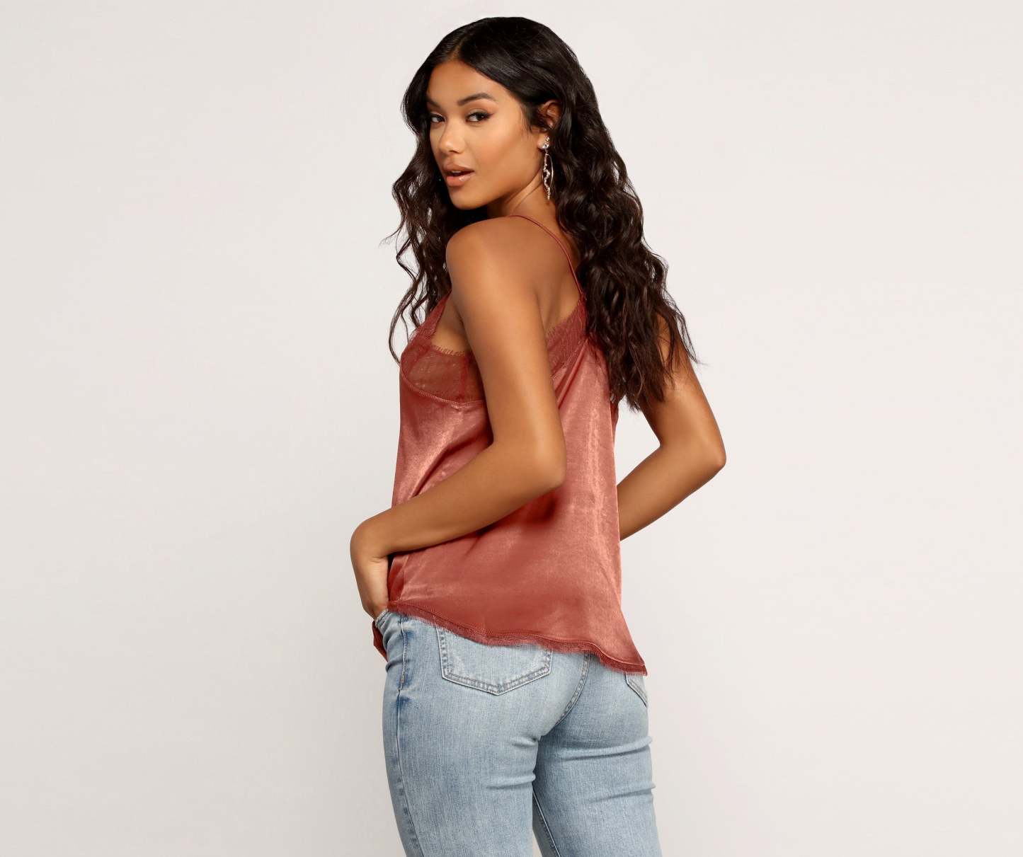 Stunning In Lace Cami Top - Lady Occasions
