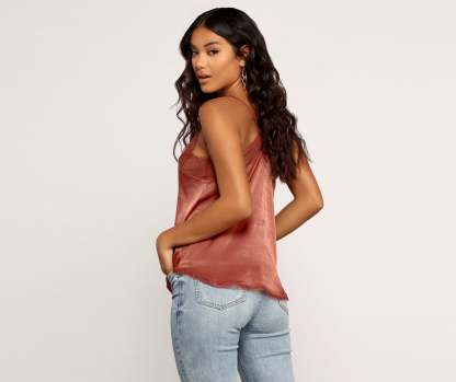 Stunning In Lace Cami Top - Lady Occasions