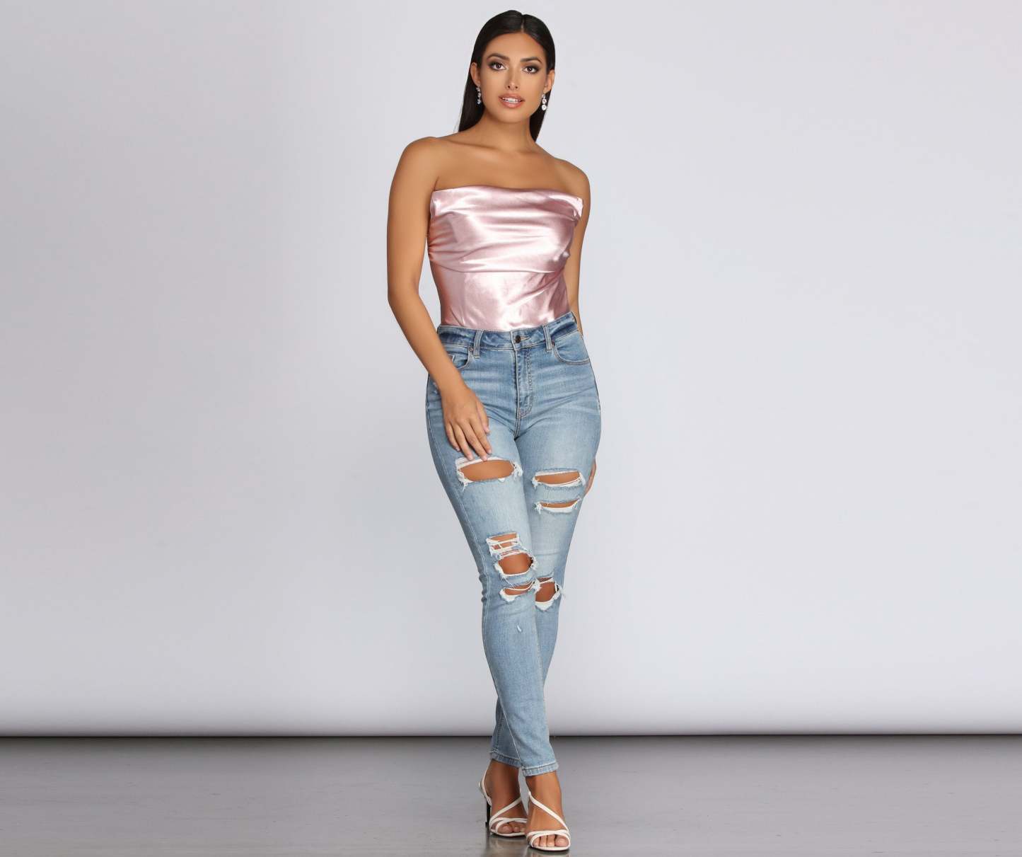 Sultry Satin Corset Crop Top - Lady Occasions