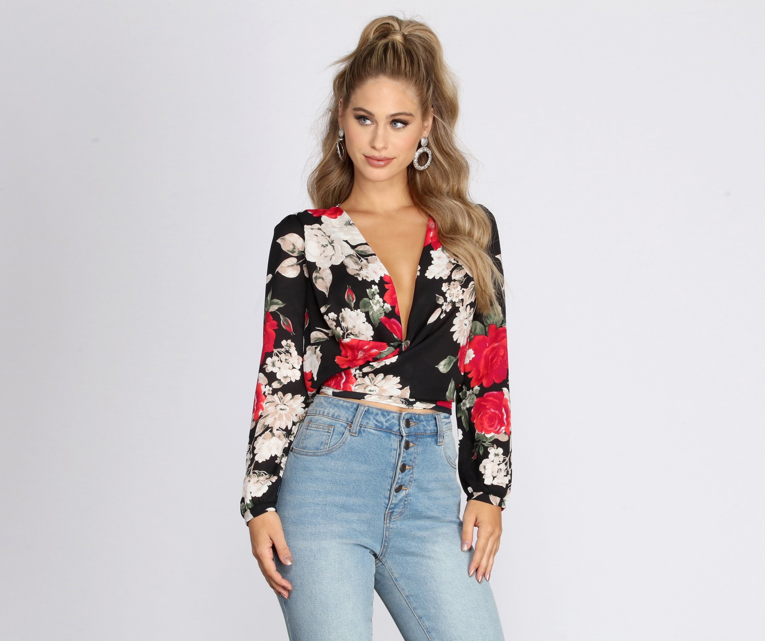 Sweet Intentions Wrap Blouse - Lady Occasions