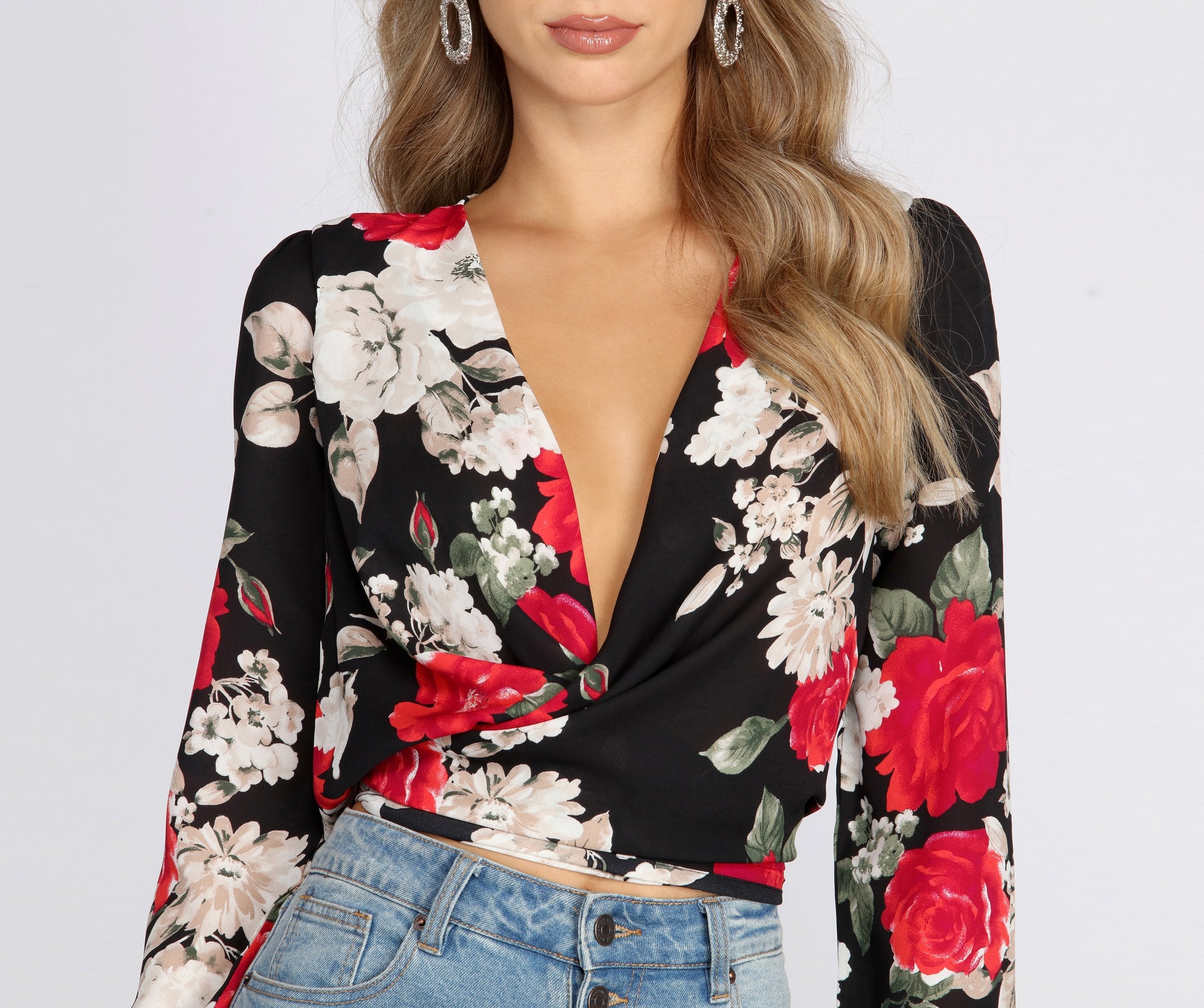 Sweet Intentions Wrap Blouse - Lady Occasions