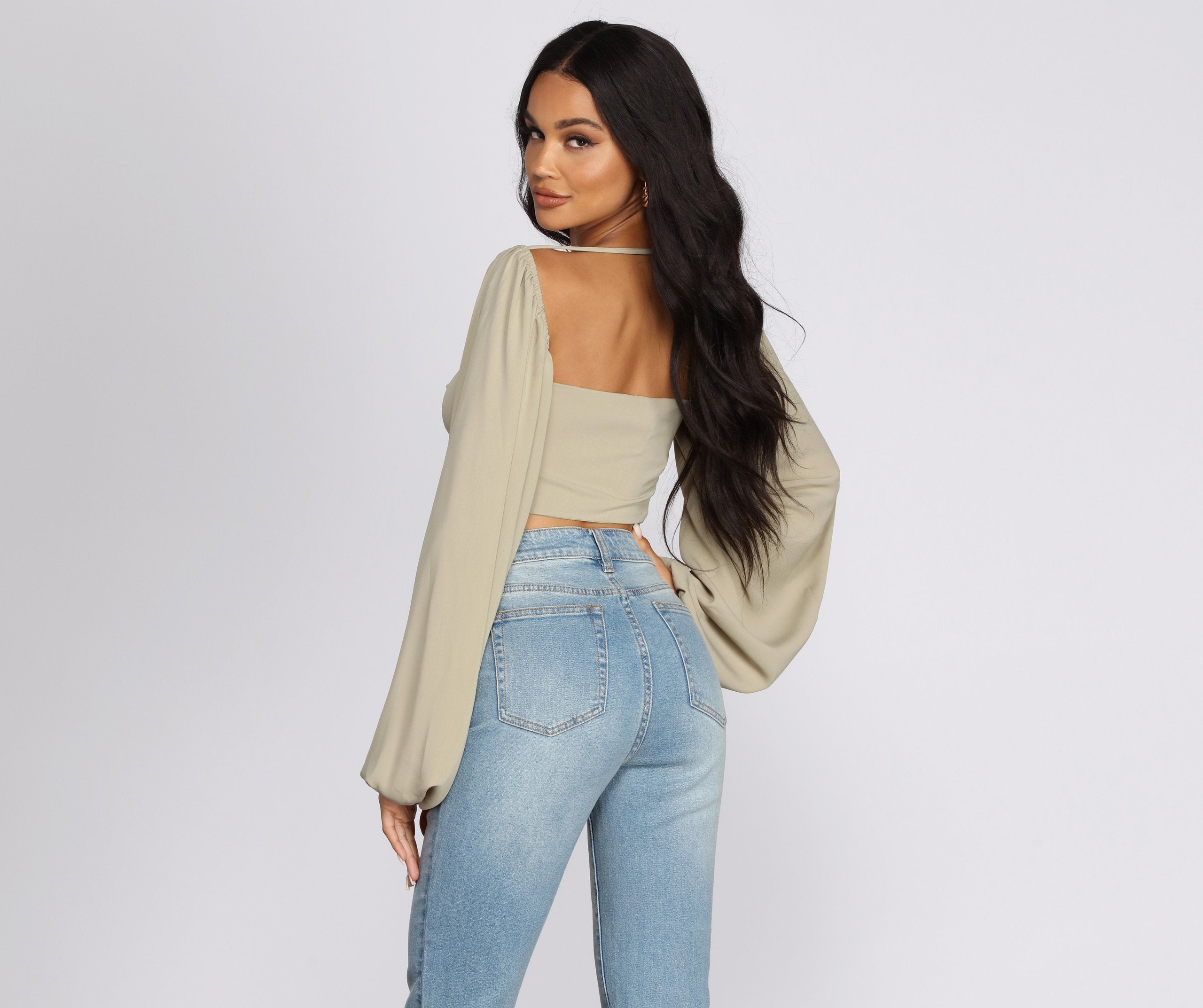 Issa Vibe Tie Front Crop Top - Lady Occasions