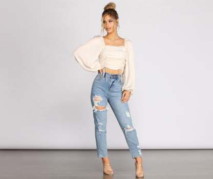 Got That Chic Vibe Crop Top - Lady Occasions