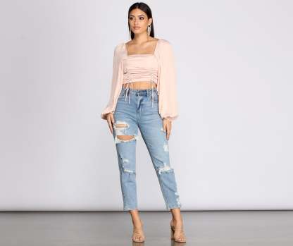Got That Chic Vibe Crop Top - Lady Occasions