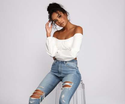Chic Trends Cropped Corset Top - Lady Occasions