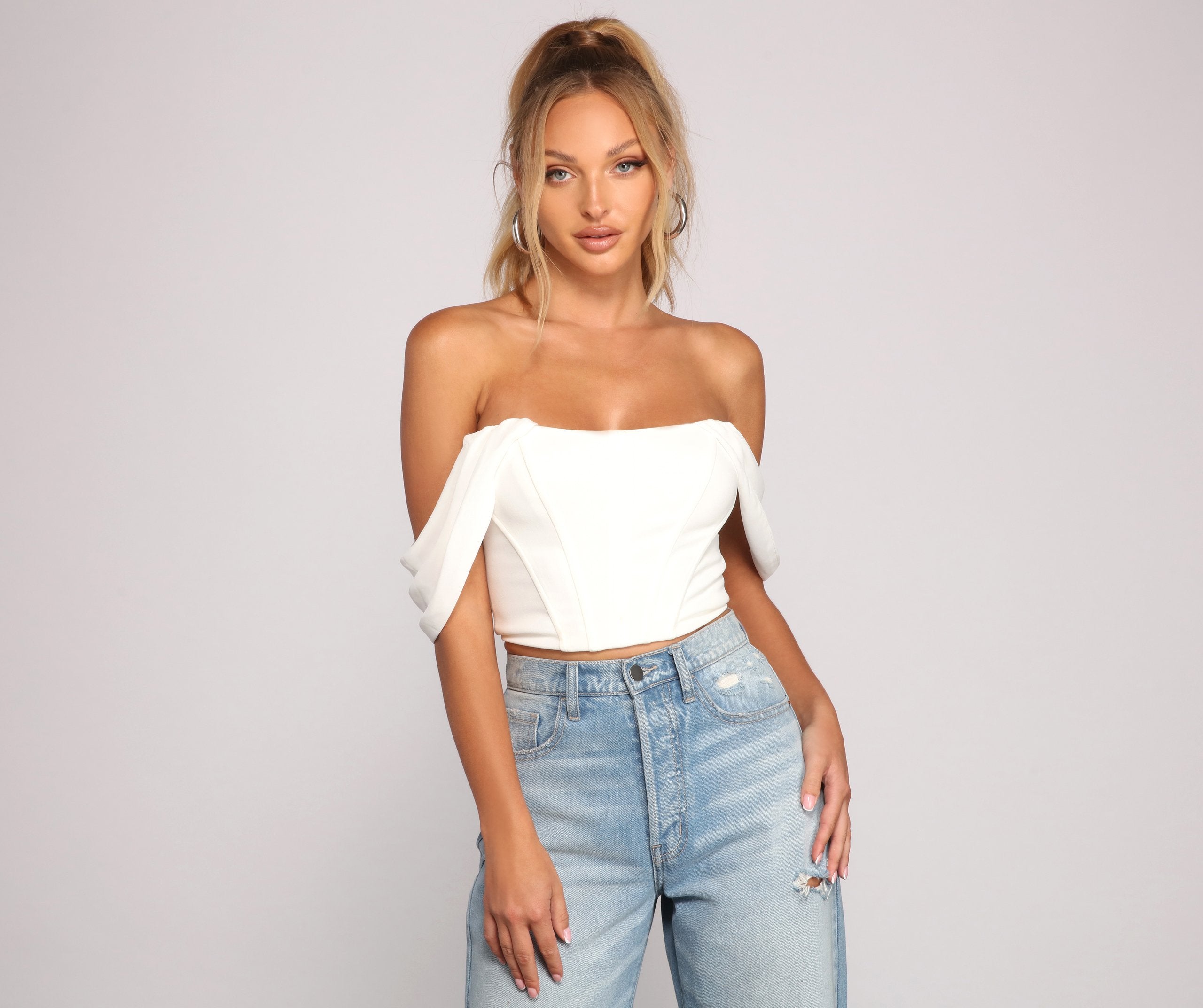 Classy Chic Off-The-Shoulder Corset - Lady Occasions