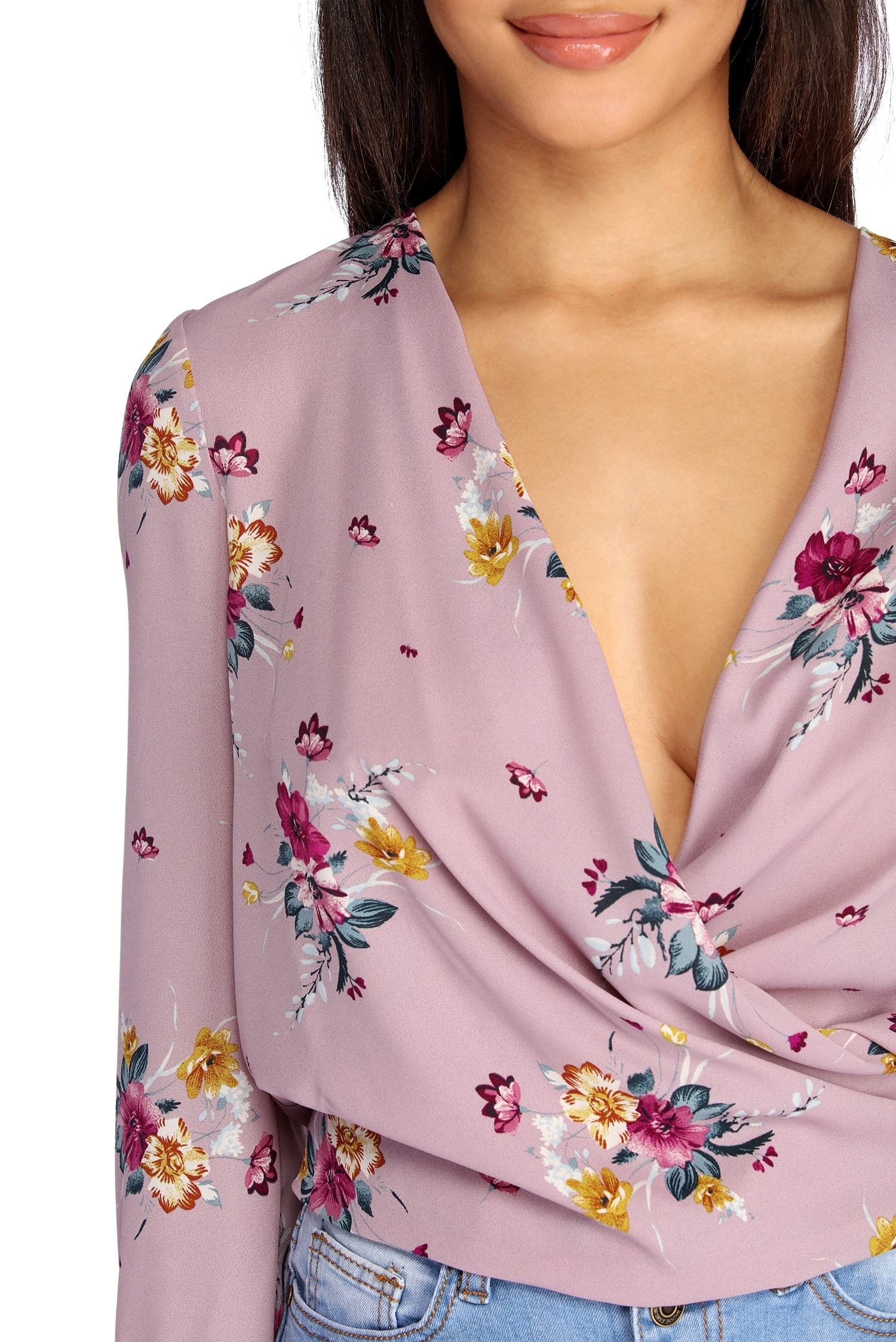 Sweet Intentions Wrap Blouse - Lady Occasions