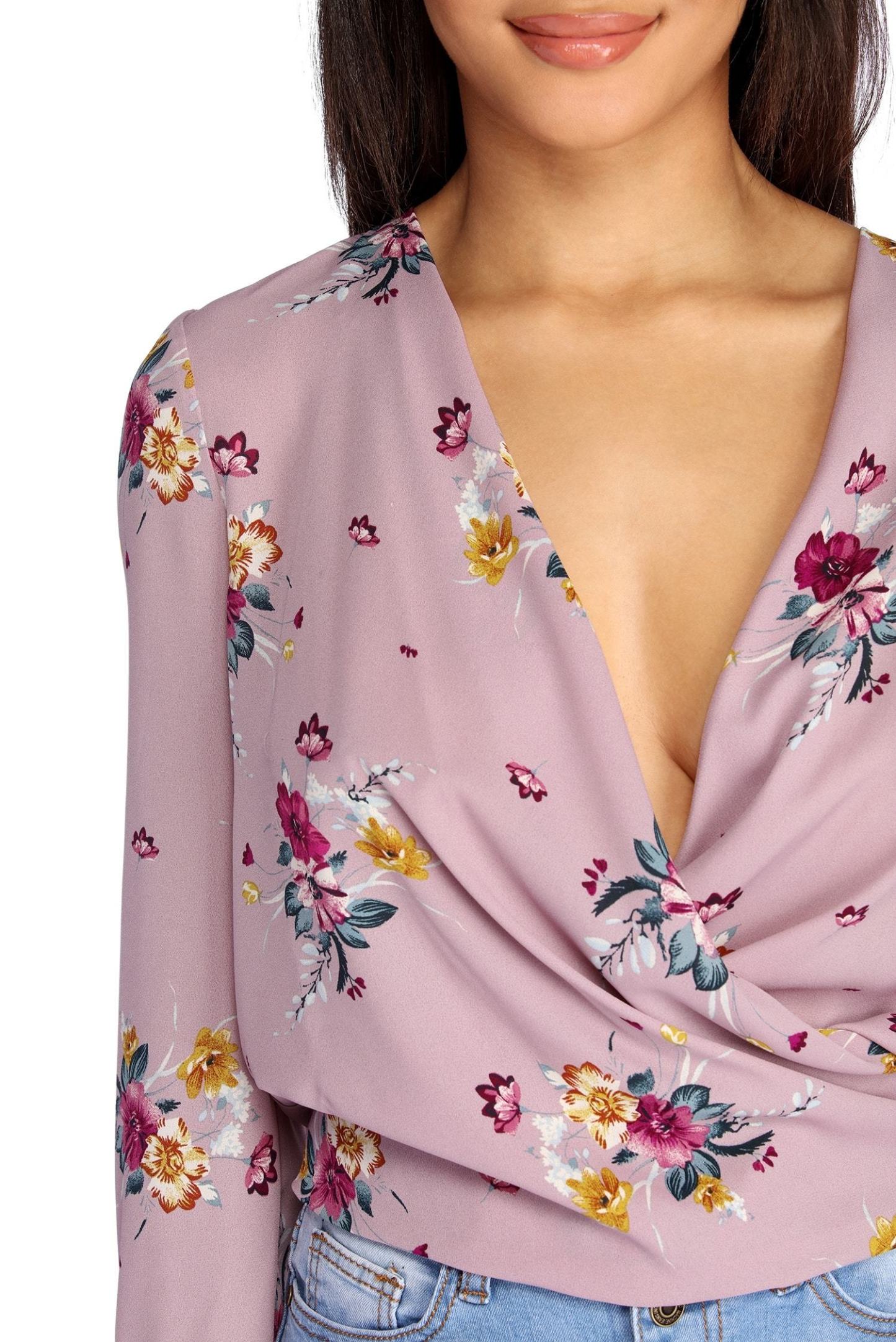 Sweet Intentions Wrap Blouse - Lady Occasions