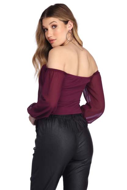 Feelin' Bubbly Chiffon Top - Lady Occasions