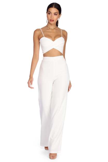 Such A Romantic High Waist Pants - Lady Occasions