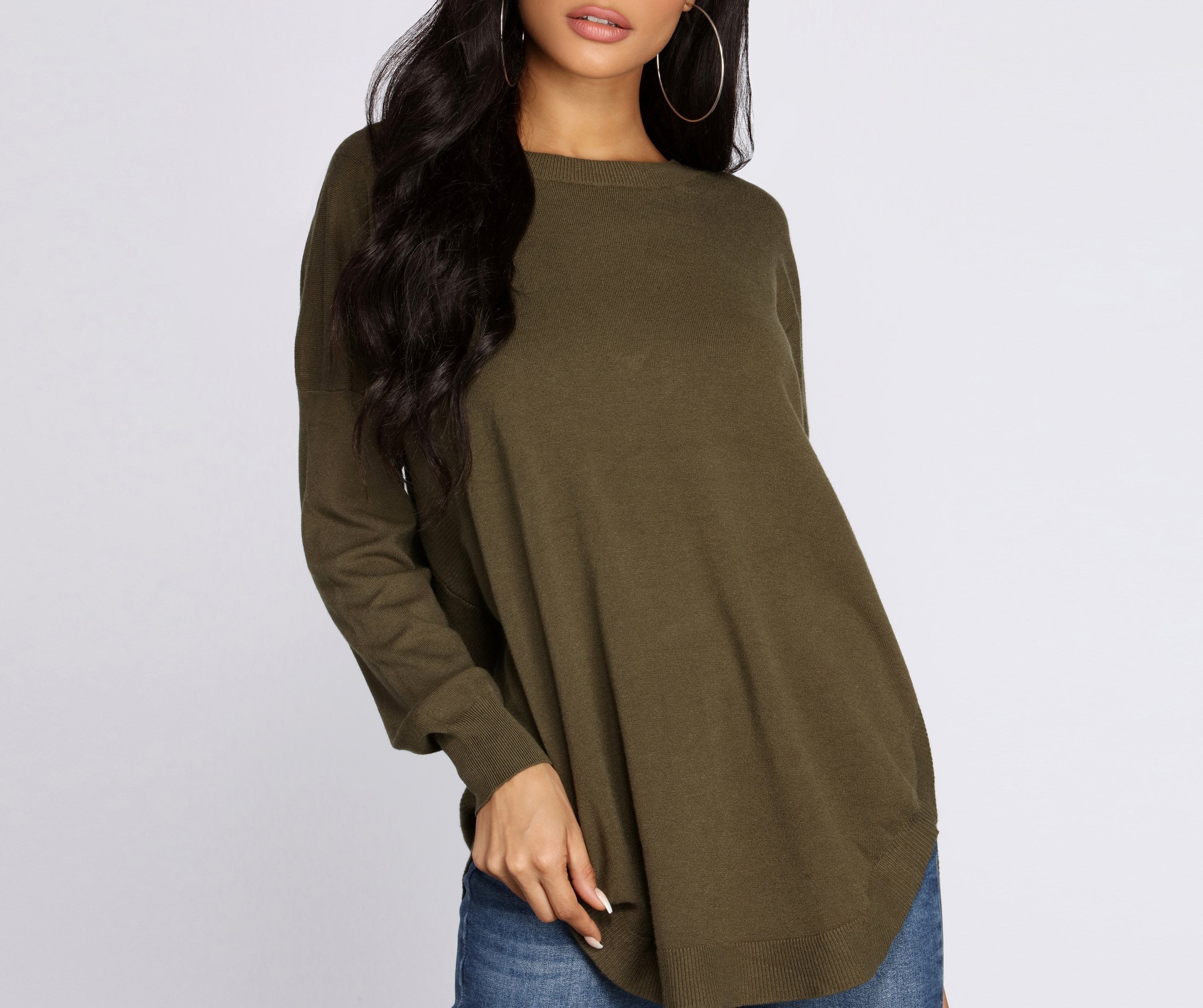 Cozy Vibes Lattice Tunic - Lady Occasions