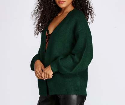 Keep Knit Cozy Cardigan - Lady Occasions